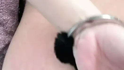 Handcuffed college teen getting fucked hard