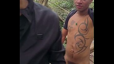 I met some guys in the woods and we had sex and some really hot sex.