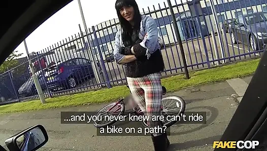 Fake Cop - Hot Cyclist with Big Tits and Sweet Ass Takes Big Load