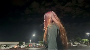 Italian Milf Artemisia Love Outdoor Smoking Fetish Late at night in Los Angeles Long hair Fetish