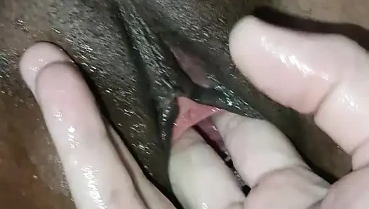 My Ebony Skinny Wife Fist Fuck And Squirt
