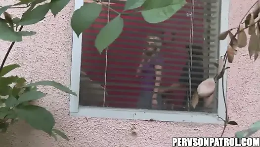 Pervs on Patrol - Halie James and Aimee Addison Cheat on Their Bfs with Each Other