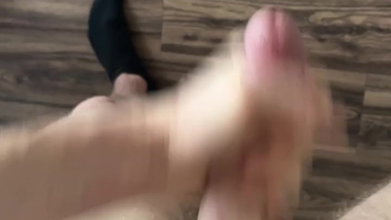 Big dick horny teenager boy releasing tension after school