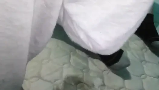 Missionary on the Mattress, Without Sheets or Pillowcase, on the Floor