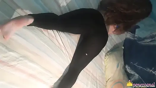 Curly Hair Latina PAWG prepares her ass with her ANAL PLUG and BIG DILDO before getting anal fucked...