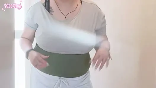 POV Roleplay: Roommate lets you sniff stinky armpits, then masturbates and squirts for you