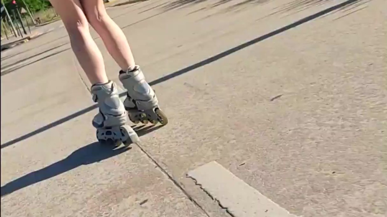 Rollerblade Skater Sexy Russian candid