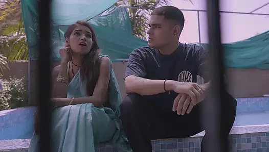 Sexy slim bhabhi seduce by her devar when she was alone sitting in the balcony