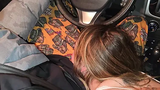 A double blowjob in my friend's car DIRTY MORBID GIRLS