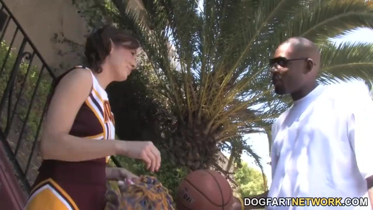 Petite Teen Cheerleader Mae Meyers Fucks Black Dick
