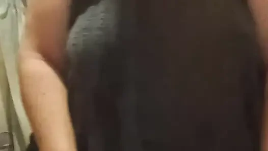 Naked in towel