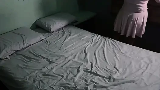 Sex with my mother-in-law in pink dress