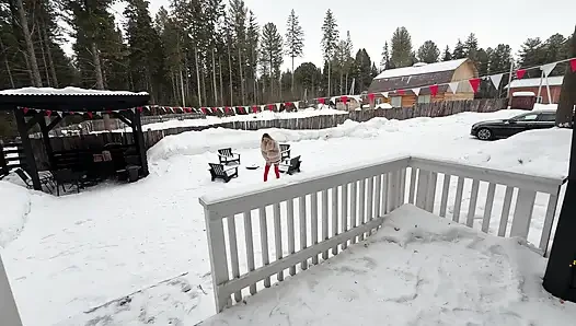 Stranger in Forest Wants to Warm up With Some Wild Fucking