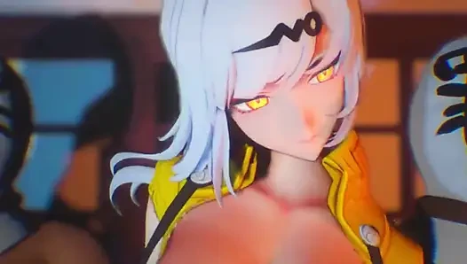 Zenless Zone Zero - Yixuan Disciplines Two Horny Men with Her Naughty Sex Skills - 3D Hentai Animations