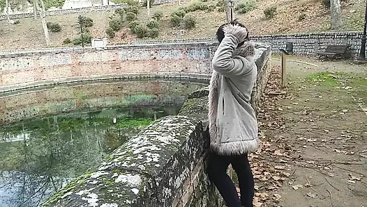 SEX IN THE MOUNTAINS WITH BIG ASS BRUNETTE OUTDOORS