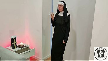 ATONE FOR SINS SUCKING A DICK - THE HORNY NUN COMPLETE MOVIE