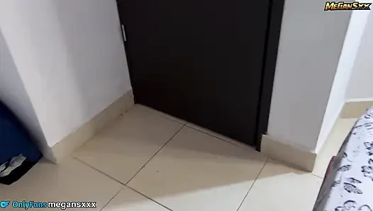 Hey neighbor, don't come in, my wife will arrive at any moment.