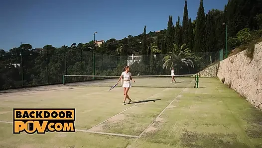 Alexis Crystal and Angelika Grays Share Cock After Tennis