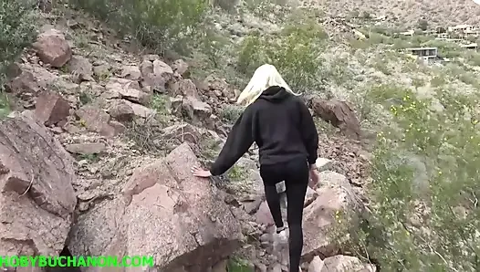 18 Yr Old Blonde Facefucked While Hiking