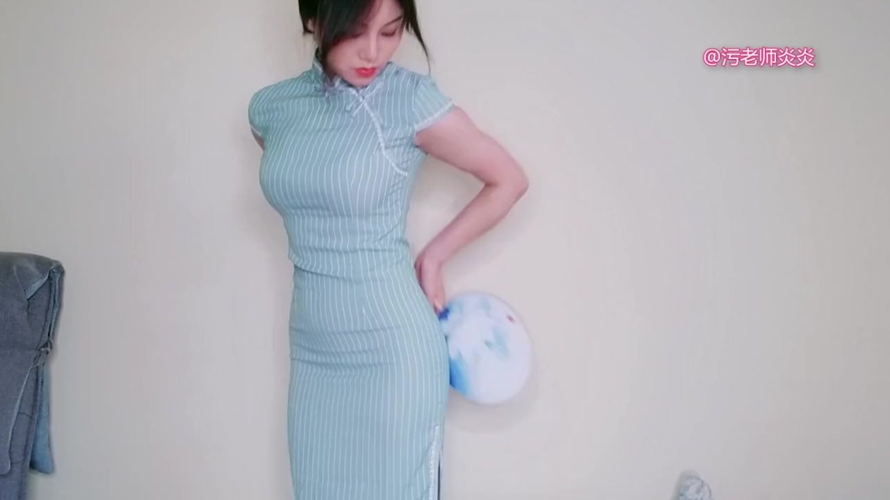 Cosplay vintage Chinese Dress QiPao 试穿改良旗袍 污老师炎炎