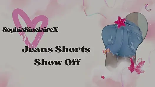 Jean Shorts Show off - Cum All Over Sophia Sinclaire's Jean Shorts