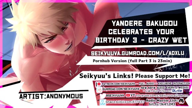 Part 3 (My Hero Academia) Daddy Bakugou's HOT BIRTHDAY FUCK - CRAZY WET