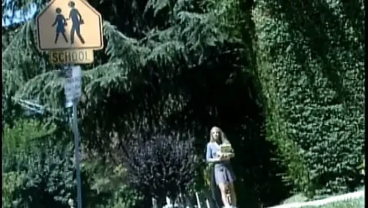 Blond teen gets her wet pussy slammed