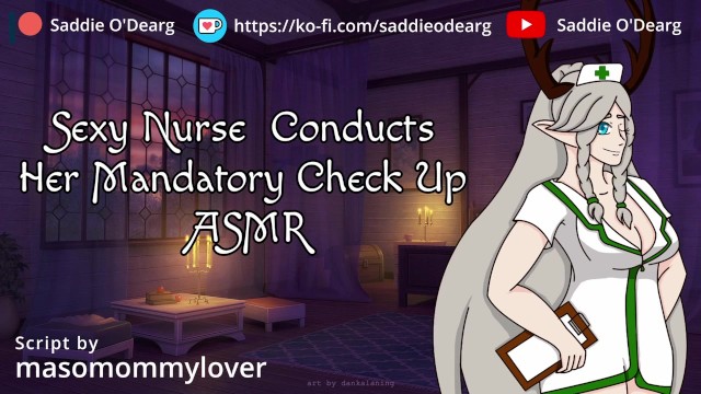 Sexy Nurse Conducts Her Mandatory Check Up ASMR