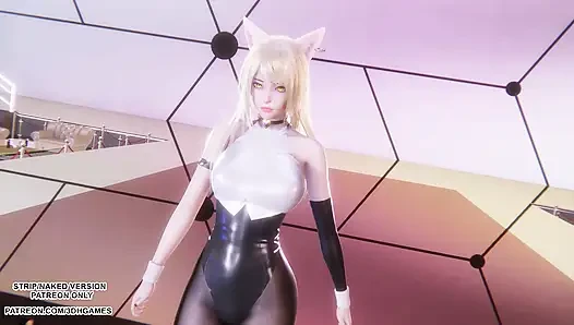 MMD CHUNG HA - STRESS - Ahri Sexy Kpop Dance League of Legends Hentai Uncensored 4K 60FPS