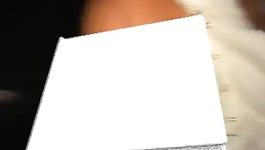 Winnie Get Cum on Her Lips Outdoor