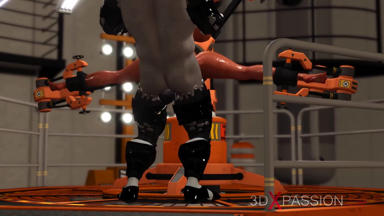 Sex male android bangs hard a hot woman with big boobs in the sci-fi lab
