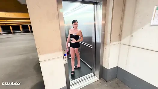 Smoking Blowjob - Make Stranger Happy in Parking Garage