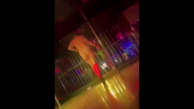 Dancing naked at the club