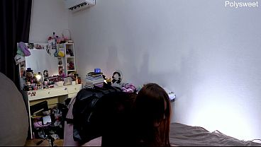 Taboo-free MILF mistress stimulates his point-P