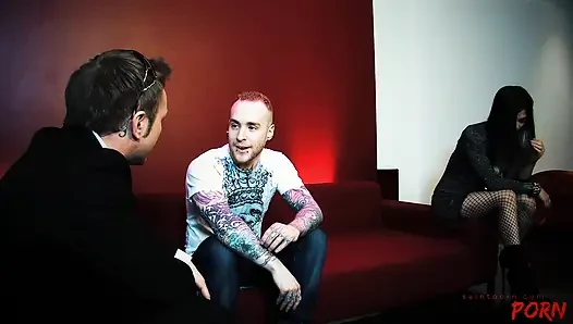 Tattoed Starlet Holly D Rides a Monster Dong