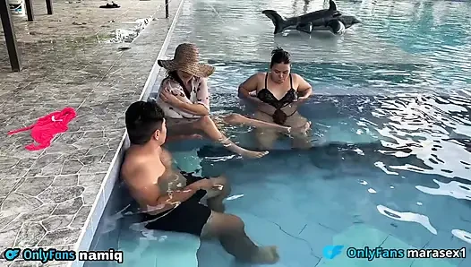 I Catch My Friends Masturbating with Me by the Pool