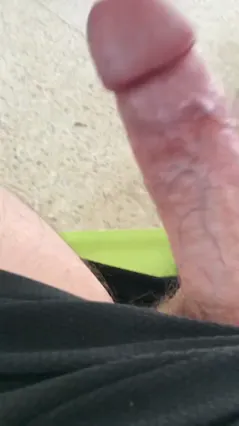 Hard cock by the pool. Hot Aussie summer