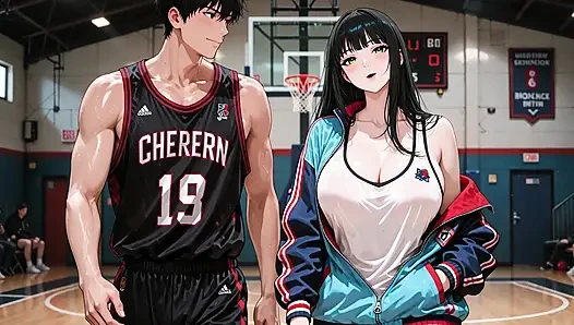 My Best Friend Is Going To See Me At A Basketball Game - Anime - AI Porn