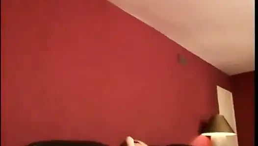 Milf is wearing see-through lingerie and playing with her tits