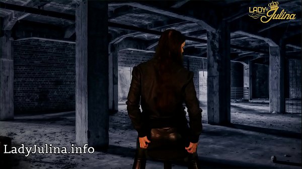 German Mistress Lady Julina Facesitting Hot Shiny Leather Leggings Ass