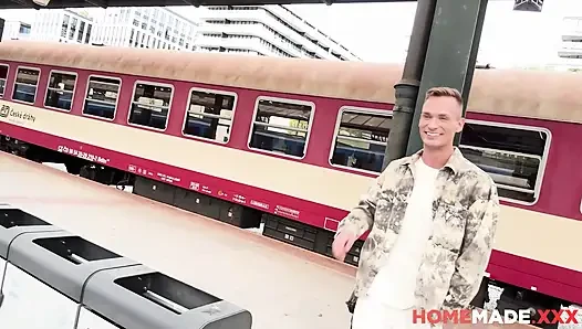 HOMEMADE XXXX - Mature train attendant Christina Santes sextape