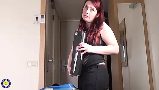 Horny Dutch Redhead Tamara Stuffs Her Pussy with Her Favorite Sex Toy