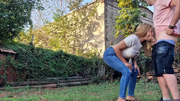 My neighbor sucks my dick on my land