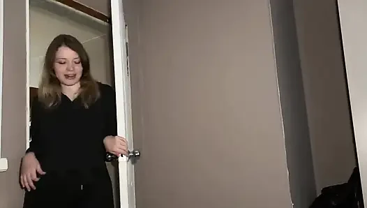 Neighbor Deepthroat Payment: Handjob, Blowjob and Facial