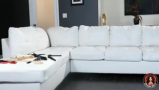 Slave Banged by 2 Busty Girls!