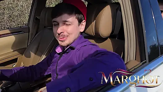 Duo Lesbian Hard in Taxi We Have Fun in the Back and Then in a Discreet Corner Under the Gaze of the Driver