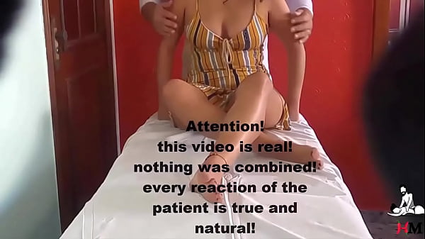 Girl being groped by therapist during consultation - Tantric massage - real video