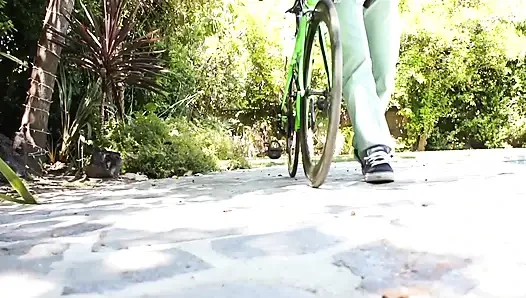 Sexually frustrated girl fucks first lucky guy she runs into