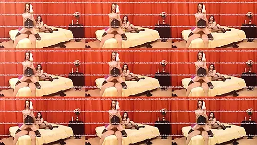 Horny ladies fucking in groupsex