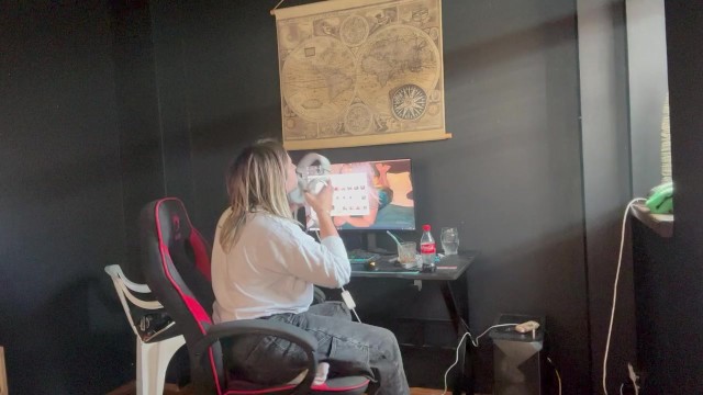 Muffled loud farts on chair while gaming. Full videos and over 400 fart videos on my onlyfans page
